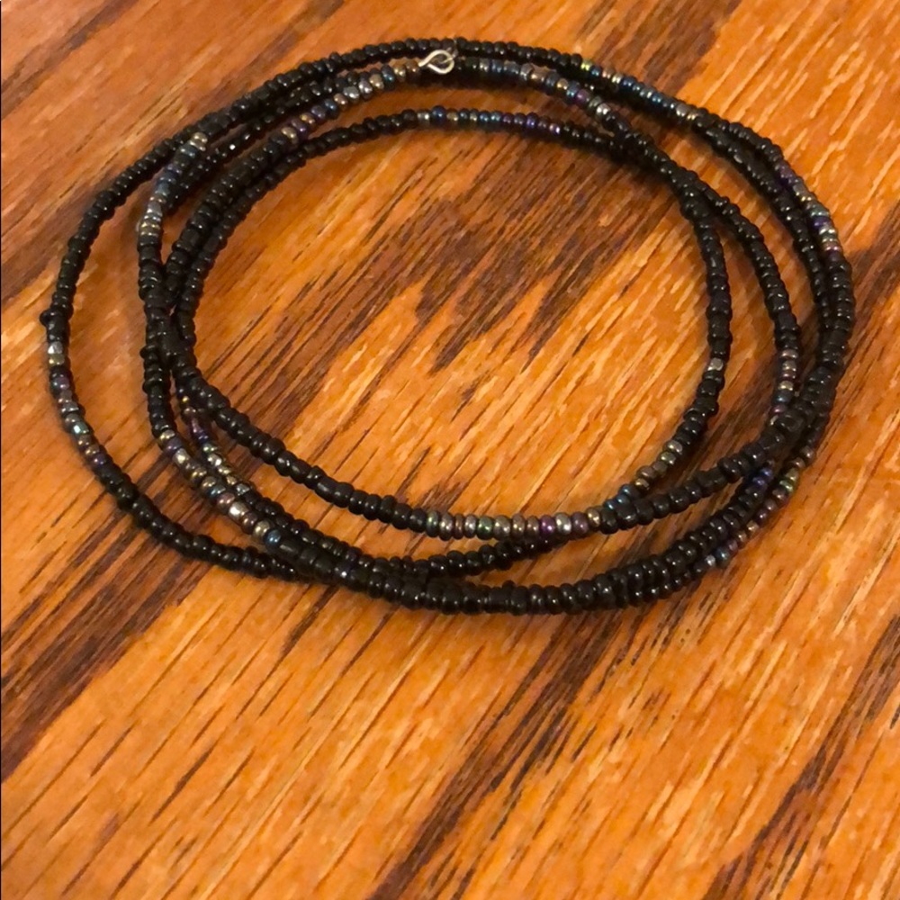 Wrap Bracelet with Multi-colored Beads